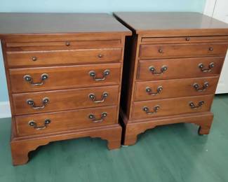 KELLER FURNITURE Set of two solid wood Night Stands each 28.5Hx24Lx16W