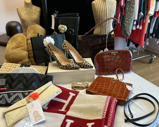 Blankets, bags, shoes and accessories