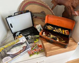 Vintage and contemporary fishing lures and novelties