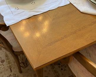 60-70’s Vintage Wood Inlay Dining Table