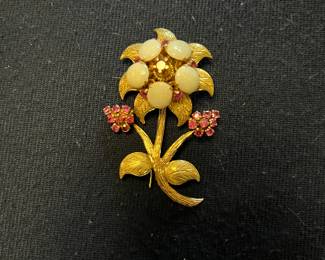 Opal and Ruby Broach