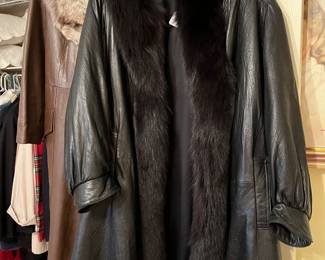 Kilos Mink and Leather Coat