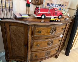 Three Drawer, two Sided Door Cabinet
