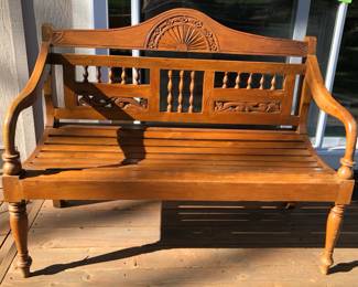 Napa wood bench