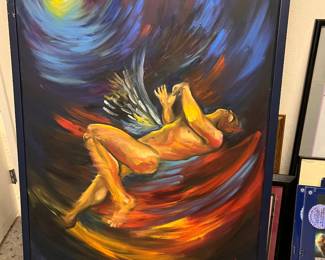 Los Angeles muralist painting