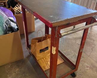 Vintage rolling carts