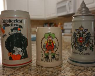 Vintage steins