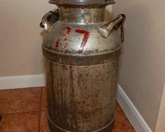 Vintage dairy can