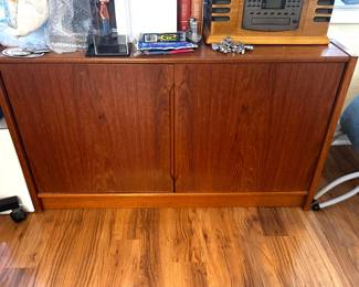 Mid Century Modern Wood Console/Cabinet -            
27"h x 48"w x 22.5"d