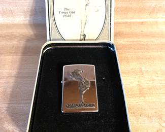 Large collection of old zippos