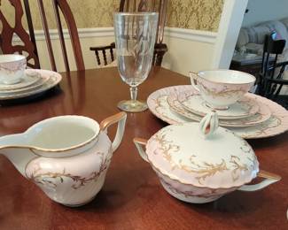 Royal Fettau  Germany "Elegant Rose" Cream & Sugar