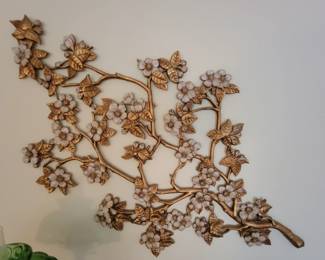 Vintage Syrocco Mid Century Dog Wood Branch Wall Hanging 