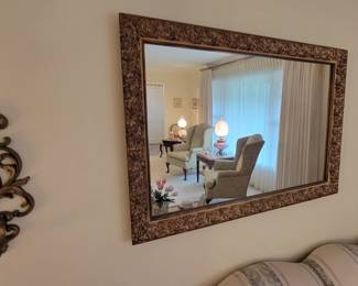 Large Gold Framed Mirror 