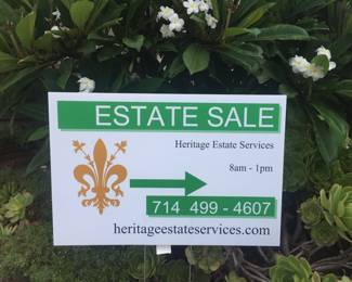 Follow our signs to great estate sales. 