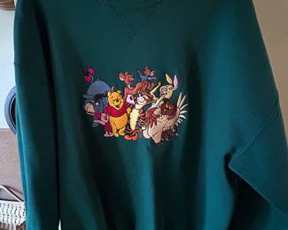 Embroidered Disney sweatshirt. 