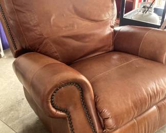 Another leather recliner - nailhead trim
