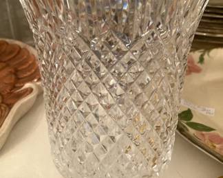 Pressed glass vase