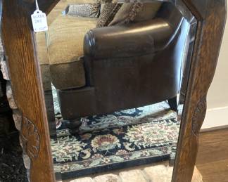 Rectangular framed mirror