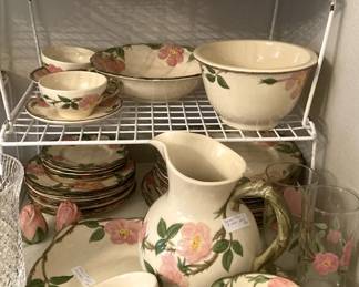 Miscellaneous pieces of Desert Rose pottery by Franciscan