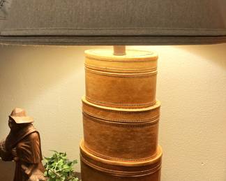 Lamp - stacked letter oval boxes