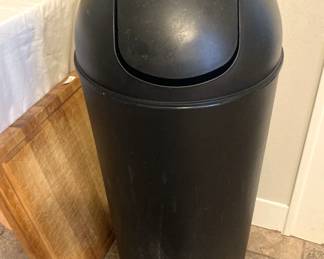 Great heavy-duty cutting board; cylindrical trash can
