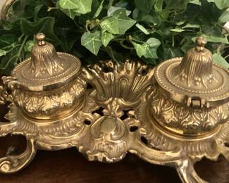 Vintage brass desk accessory