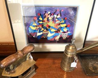 African art; brass accessories