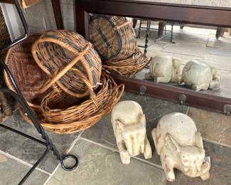 Baskets; more elephants