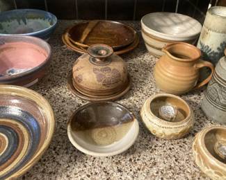 A variety of pottery