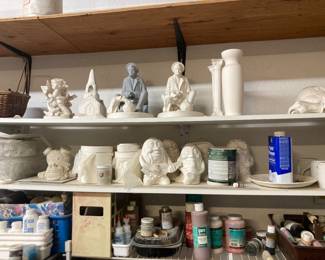 Poured ceramic pieces 