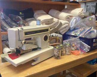 Sewing machines, fabric and notions
