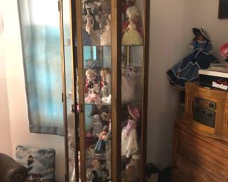 Rare hexagonal display case