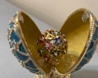Faberge-like jeweled eggs