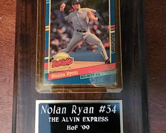 Highlights Nolan Ryan #34 plaque