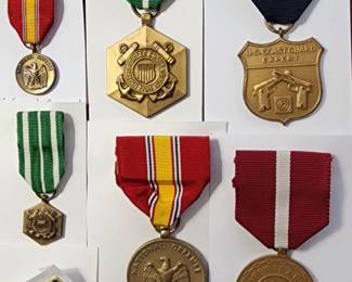 Vintage US Coast Guard medals circa ~1978-1981