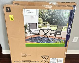 Glass bistro table