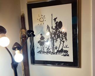Pablo Picaso's Don Quixote framed print