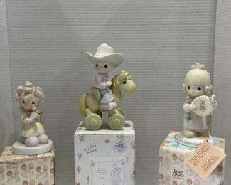 Precious Moments Figurines in boxes including Cowboy