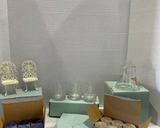 PartyLite Candles in boxes Plus Holders