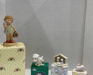 Precious Moments Figurines in boxes including Enesco Welcome to your first home