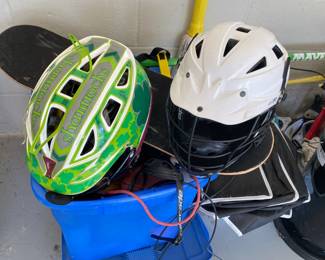 Lacrosse Equipment (sticks, lacrosse balls, helmets)