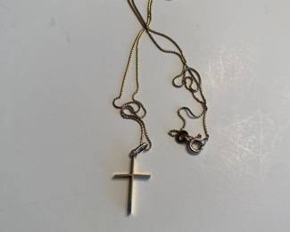 14 kt Gold Cross / Necklace $ 54.00