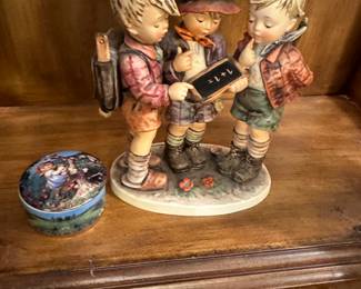 Rare school boys Goebel figurine 