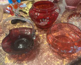 Ruby glassware
