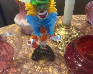 Marano glass clown about 12 inches tall
