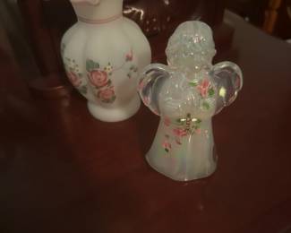 Fenton smaller vase and angle 