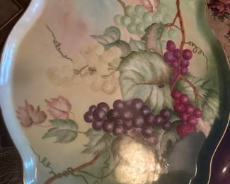 1903 hand painted tray