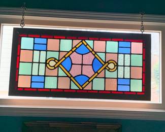 Beautiful stained glass window pieces