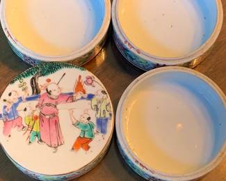 19th Century Chinese Porcelain Stacking Box