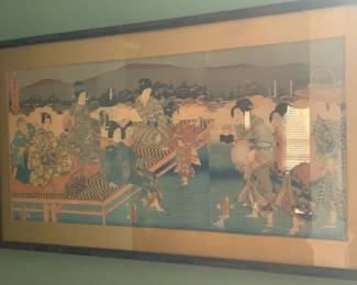 Original framed and matted artwork from the 18th and 19th century